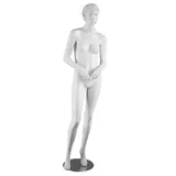 Mannequin femme, cheveux sculptés, bras pliés