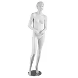 Mannequin femme, cheveux sculptés, bras pliés