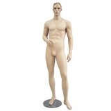 Mannequin homme, cheveux sculptés blond