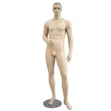 Mannequin homme, cheveux sculptés blond