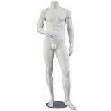 Mannequin homme, sans tête, main droite sur la hanche