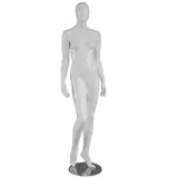 Mannequin femme, finition laquée, bras le long du corps