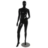 Mannequin femme, finition laquée, main gauche sur la hanche