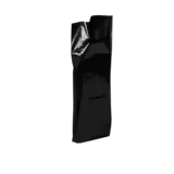 Sac plastique poignées découpées renforcées PEBD 55µ 25 x 38 x 4 cm - Noir - Lot de 100
