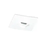 Platine adhésive - Blanc - L 20 x 20 mm - Pqt de 20