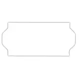 Étiquette blanche 26 x 12 mm adhésive pour étiqueteuse - 10 rouleaux de 1500
