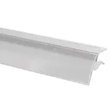 Porte-étiquette transparent pour tablette verre 8-10mm L1000xH26mm - Lot de 10