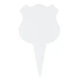 Écussons en plastique