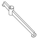 Embase déportée 1 branche