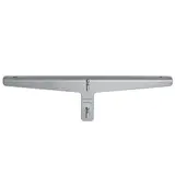 Console de milieu L 30 cm gris alu