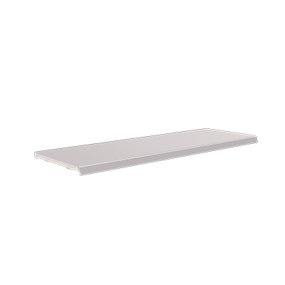 Tablette tôle monobloc - Ligne Store blanc pas de 50 mm