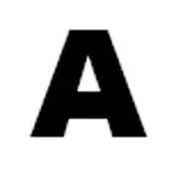 Lettre adhésive A