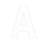 Lettre adhésive A 90 mm PickUp Mono Nobel – Blanc - Lettrage adhésif