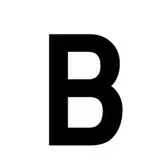 Lettre adhésive B