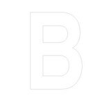 Lettre adhésive B