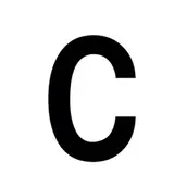 Lettre adhésive C