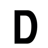 Lettre adhésive D