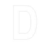 Lettre adhésive D