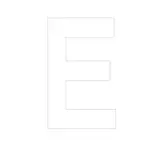 Lettre adhésive E 90 mm PickUp Mono Nobel – Blanc - Lettrage adhésif