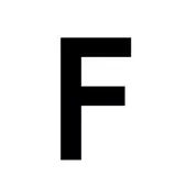 Lettre adhésive F