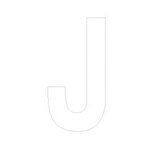 Lettre adhésive J