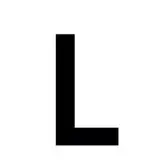 Lettre adhésive L