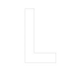 Lettre adhésive L