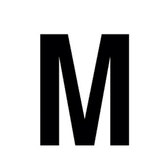 Lettre adhésive M