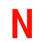 Lettre autocollante Rouge « N » H 90 mm Pickup Mono Nobel 