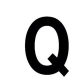 Lettre adhésive Q