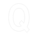 Lettre adhésive Q
