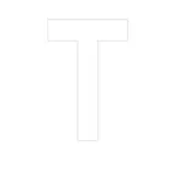 Lettre adhésive T