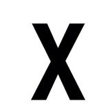 Lettre adhésive X