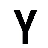 Lettre adhésive Y