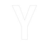 Lettre adhésive Y