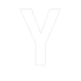 Lettre adhésive Y