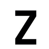 Lettre adhésive Z