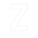Lettre adhésive Z