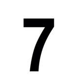 Chiffre adhésif 7