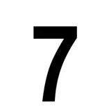 Chiffre adhésif 7
