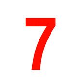 Chiffre adhésif 7