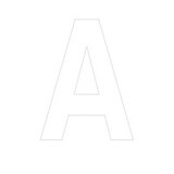Lettre adhésive A - Lettres et chiffres adhésifs