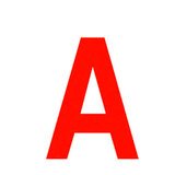 Lettre adhésive A