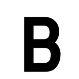 Lettre adhésive B