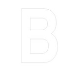 Lettre adhésive B