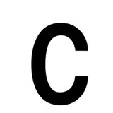 Lettre adhésive C