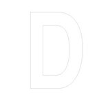 Lettre adhésive D