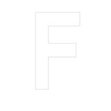 Lettre adhésive F