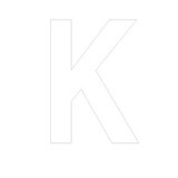 Lettre adhésive K