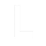 Lettre adhésive L